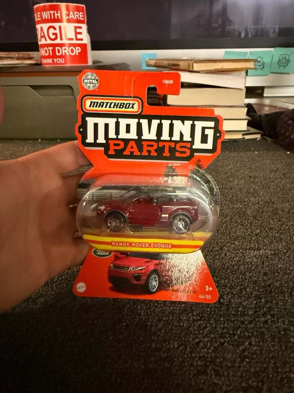 Matchbox Moving Parts Range Rover Evoque Red Diecast Car